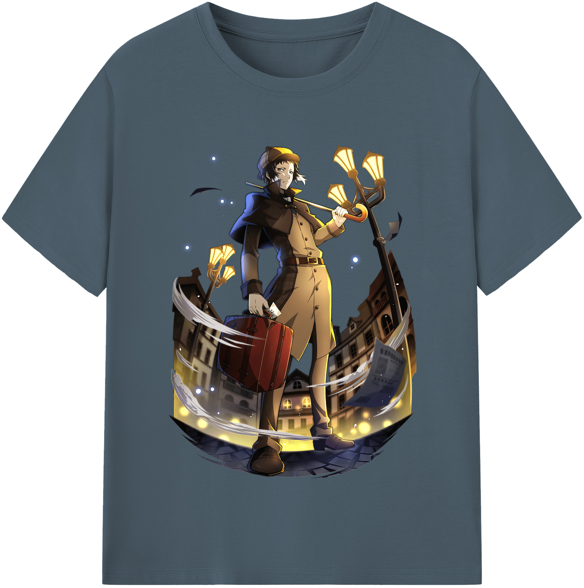 （画像用） 文豪ストレイドッグス Bungo Stray Dogs 綿100％半袖Tシャツ（フロントプリント）